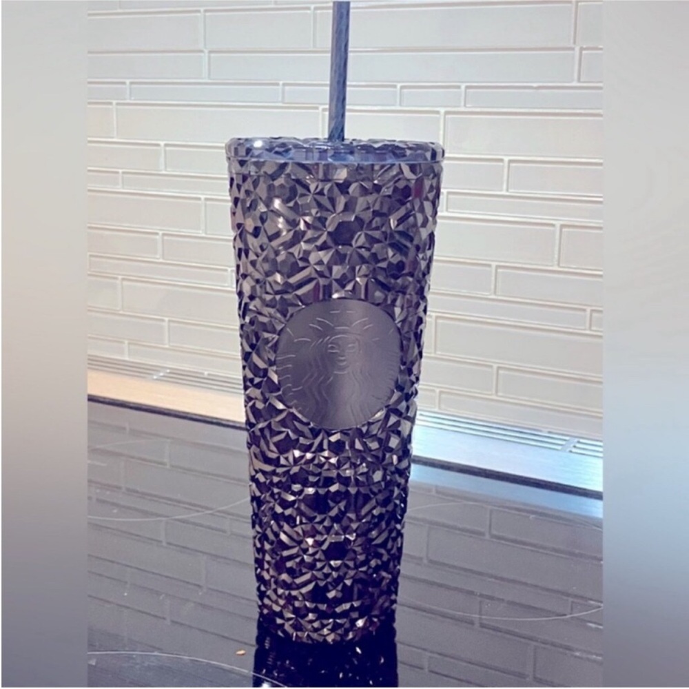 Nwt Starbucks Holiday sparkly gem studded plastic cold cup